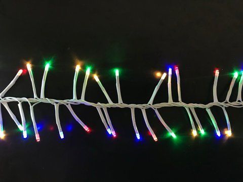 Гірлянда новорічна LED VALESO Феєрверк 200 RGB Багаторежимна Білий провід LKS5015 SP000050180 фото