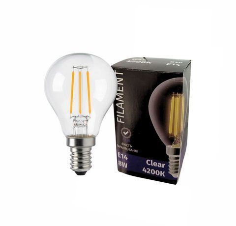 Лампочка LED Siriusstar Filament 8W G45-4200K-E14 SP000035113 фото