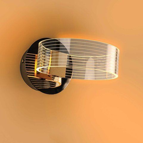Бра настінна світлодіодна акрилова Sirius N 3705-1 GOLD 12W SP000029833 фото