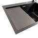 Кухонна мийка CM 58*48 R чорна PVD VALESO Handmade (круглий сифон 3,0/0,8) SP000044282 фото 4