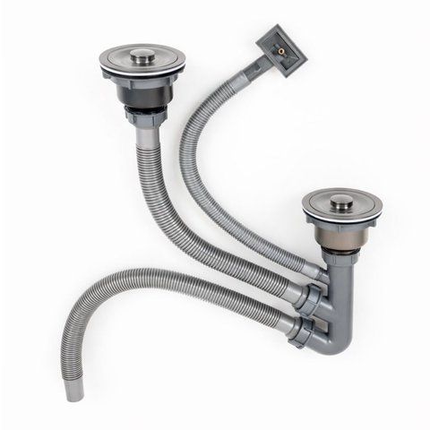 DST-B сифон подвійний ТМ Platinum PVD чорний SP000043046 фото