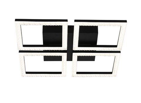 Люстра стельова VALESO 3452/4 чорна, LED 96W SP000052398 фото