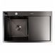 Кухонная мойка CM 78*50 L черная PVD VALESO Handmade (круглый сифон 3,0/0,8) SP000044289 фото 1