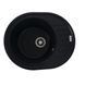 VALESO SOUL 6250 Granite Kitchen Sink in Metallic Black, Matte Finish