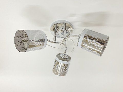 Люстра стельова на 3 плафони 6248E/3 Хром SP000048507 фото
