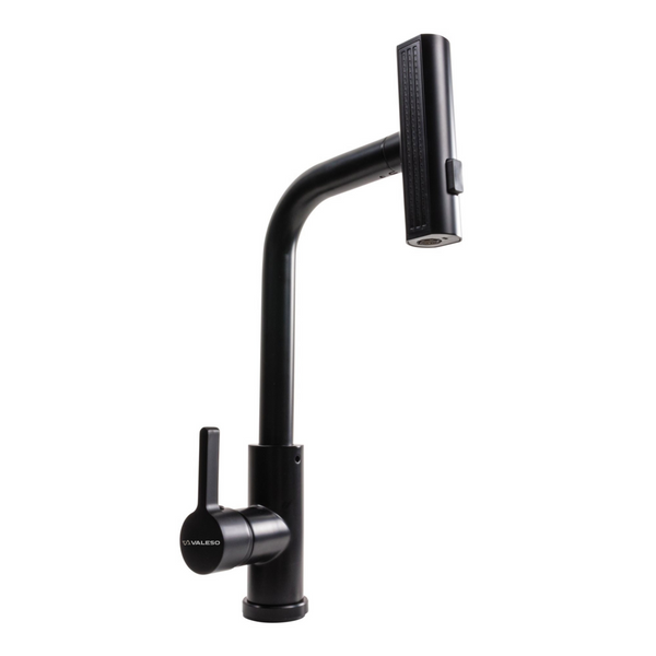 КОМПЛЕКТ Valeso Handmade мойка CM 65*50 R PVD черная + смеситель XK09B черный SP000051446 фото