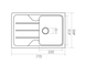 VALESO VERONA 7850 Granite Kitchen Sink in Anthracite, Matte Finish