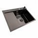 КОМПЛЕКТ Valeso Handmade мойка CM 65*50 R PVD черная + смеситель XK09B черный SP000051446 фото 5