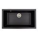 Platinum Paruana 7945 Granite Kitchen Sink in Metallic Black, Matte Finish
