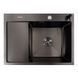 КОМПЛЕКТ Valeso Handmade мойка CM 65*50 R PVD черная + смеситель XK09B черный SP000051446 фото 6