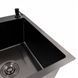 КОМПЛЕКТ Valeso Handmade мойка CM 65*50 R PVD черная + смеситель XK09B черный SP000051446 фото 8