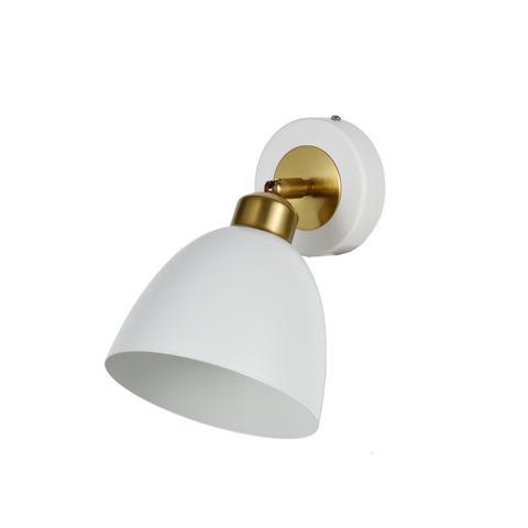 Бра настенное VALESO BD663-1, 1 плафон, металл, белый + медь, E27, 60W SP000046384 фото