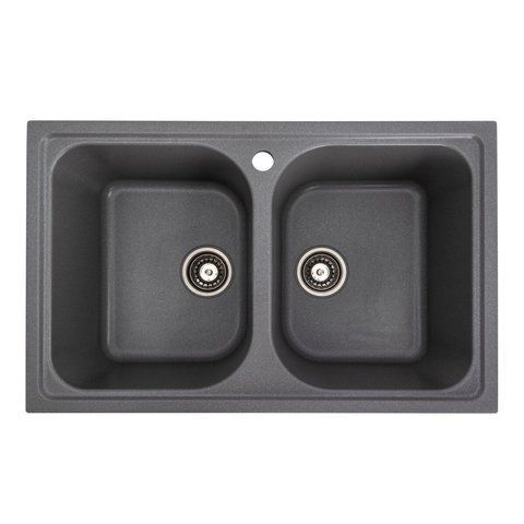Гранитная мойка для кухни Platinum 7950 Equatoria матовый Серый муссон SP000035797 фото