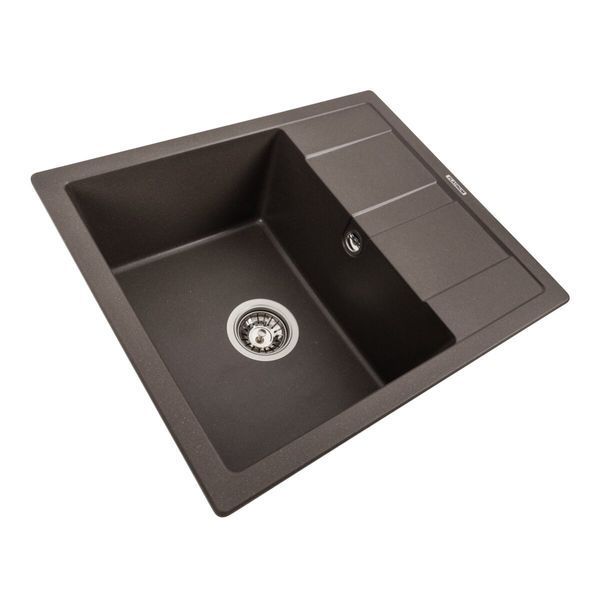 Гранитная мойка для кухни Platinum ARIA 5851 матовая Тёмная скала SP000039619 фото