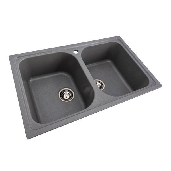 Гранитная мойка для кухни Platinum 7950 Equatoria матовый Серый муссон SP000035797 фото