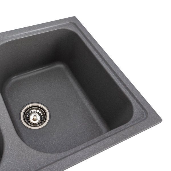 Гранитная мойка для кухни Platinum 7950 Equatoria матовый Серый муссон SP000035797 фото