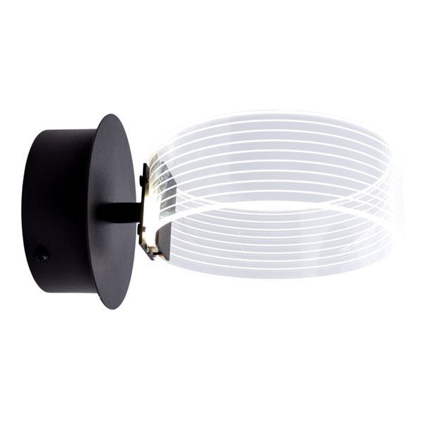 Бра настінна світлодіодна акрилова Sirius N 3705-1 BLACK 12W SP000029832 фото