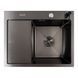 Кухонная мойка CM 58*48 R черная PVD VALESO Handmade (круглый сифон 3,0/1.0) SP000041340 фото 1