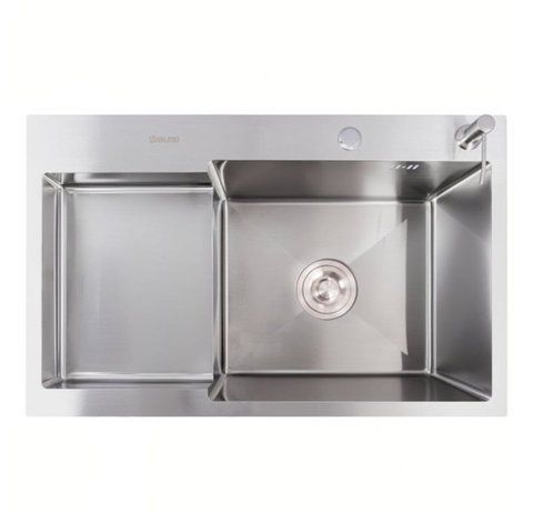 Кухонная мойка нержавейка CM 78*50C R VALESO Handmade с углубленной полкой (3,0/0,8) SP000045390 фото