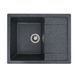 VALESO INTENSO 6550 Granite Kitchen Sink in Graphite, Matte Finish
