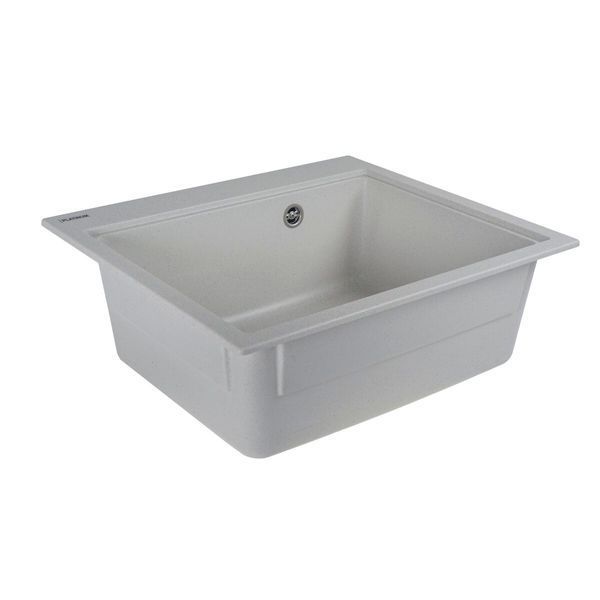 VALESO VESTA 5852 Granite Kitchen Sink in Speckled White, Matte Finish