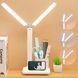 Светильник настольный LED VALESO аккумуляторный, складной, с органайзером, белый 1962 SP000046407 фото 3